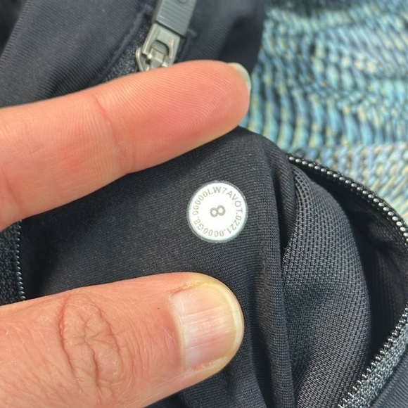 Lululemon Speed Up Mid-Rise Short 4" Dimensional Icing Blue Multi / Black - Picture 5 of 6